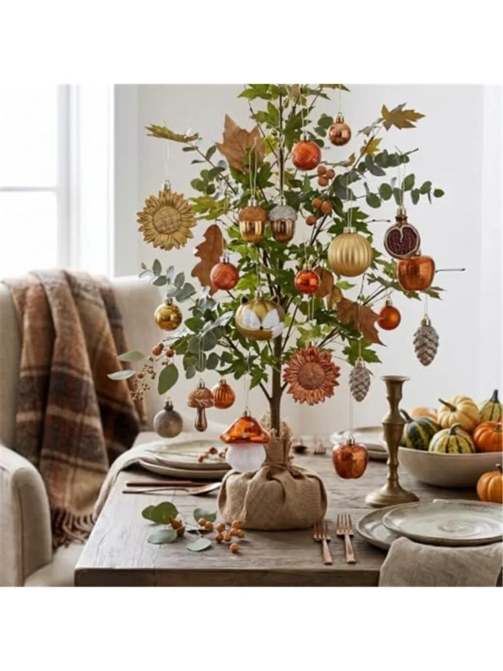 50ct Fall Tree Decorations Ornaments for Home